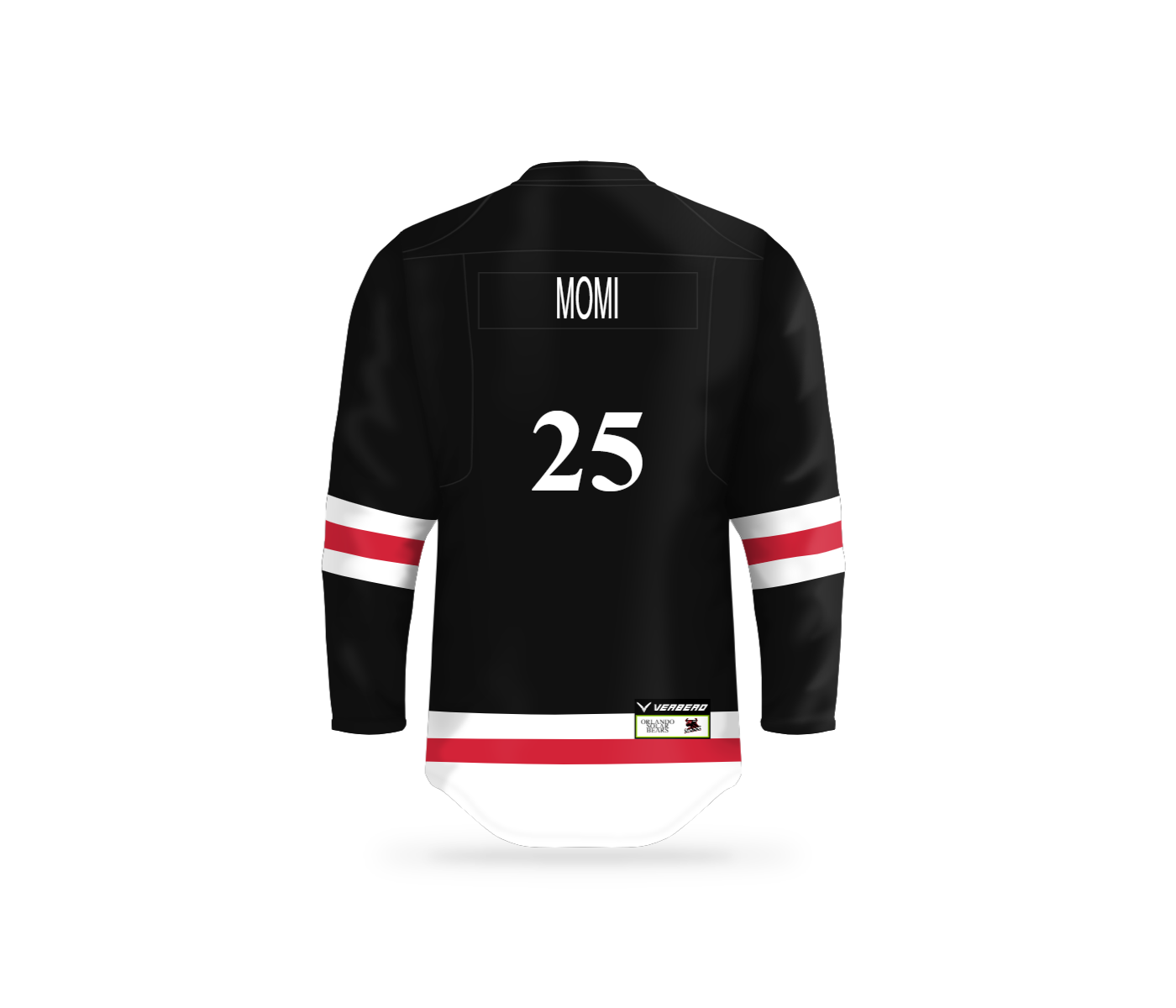 Back View - Custom Jersey - orlando solar bears - Momi #25
